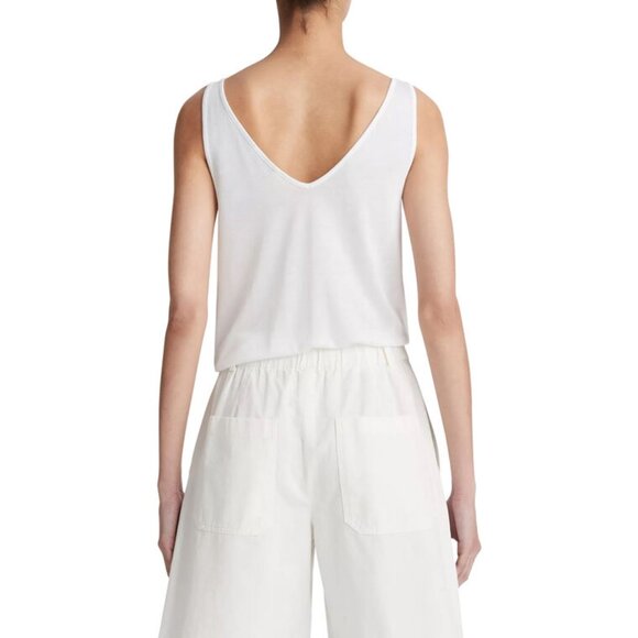 Vince Washed Cotton Bermuda Shorts in Off-white - Picture 2 of 5